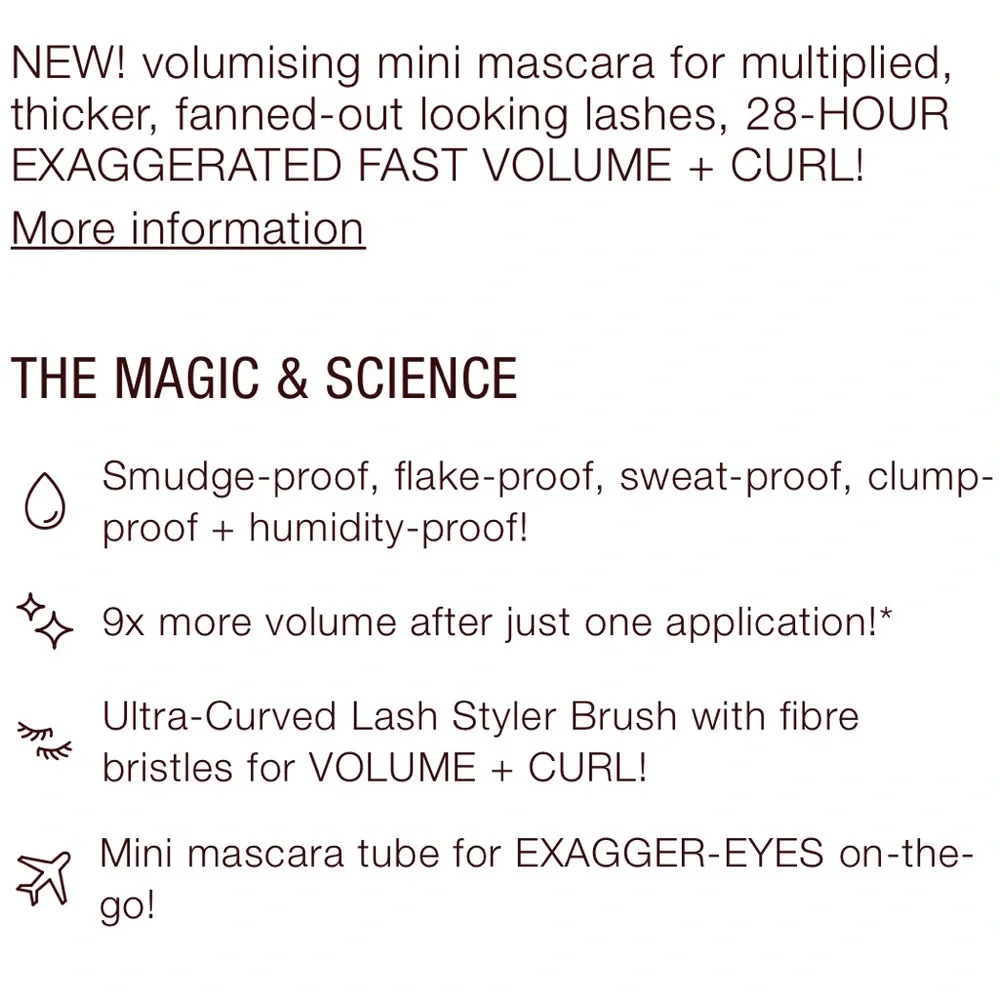 Charlotte Tilbury Exagger-Eyes Volumizing & Curling Mascara
